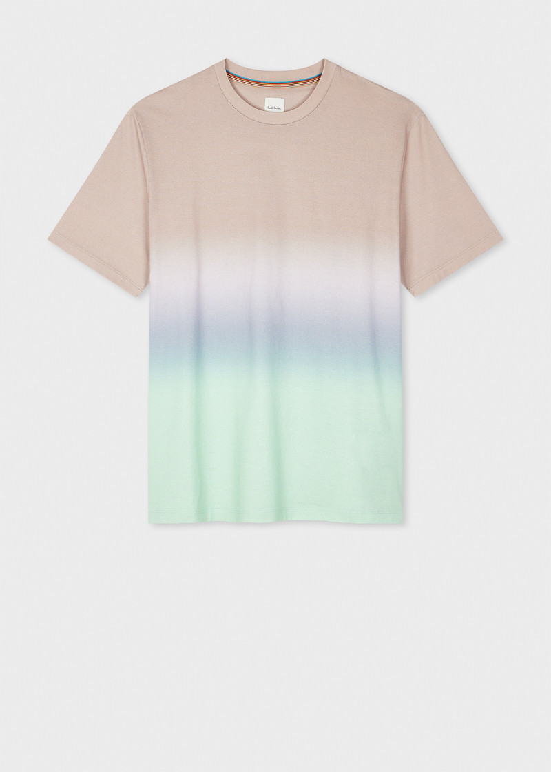Mauve 'Hazy Stripe' Print T-Shirt 1
