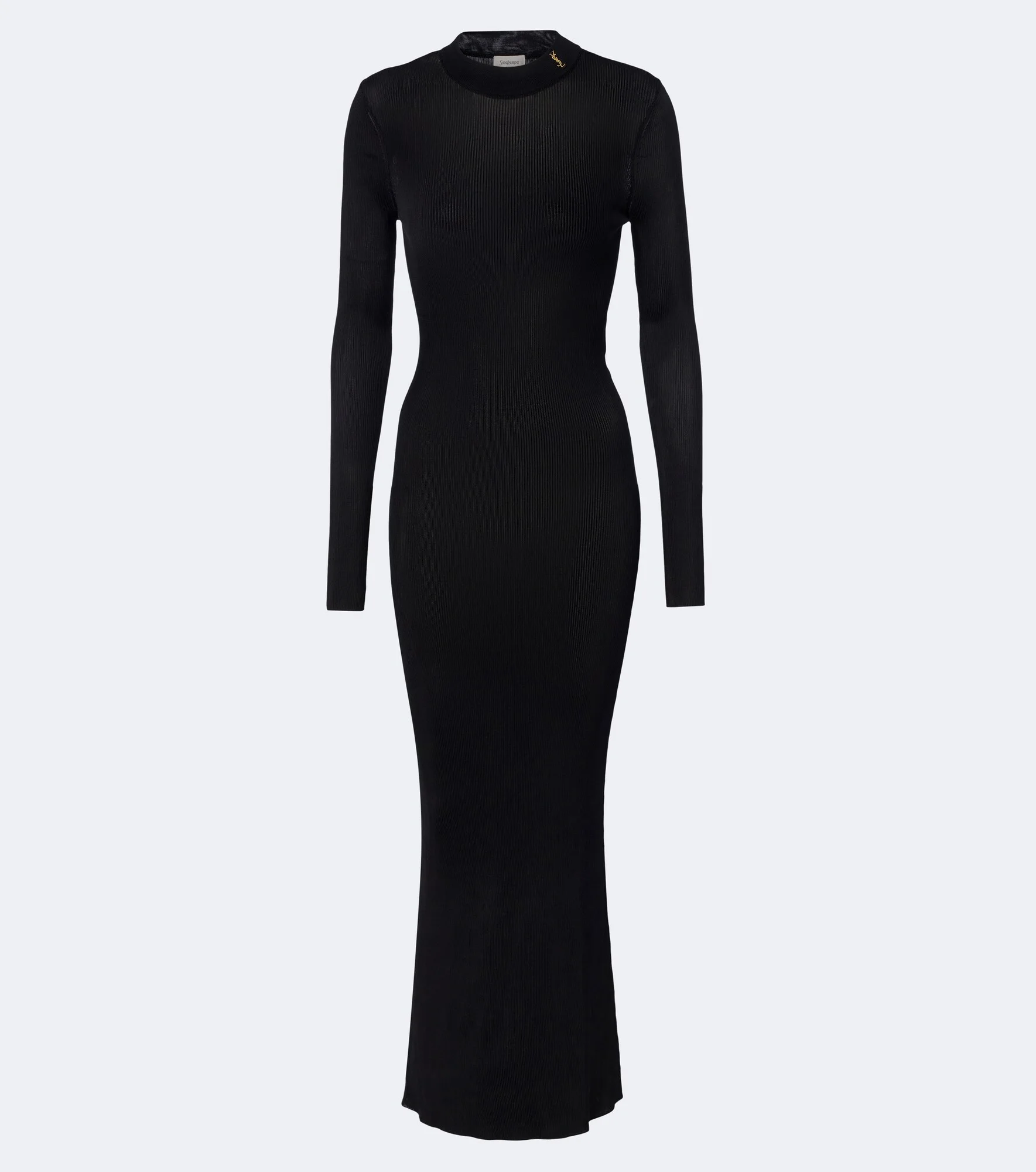Cassandre ribbed-knit silk maxi dress - 1