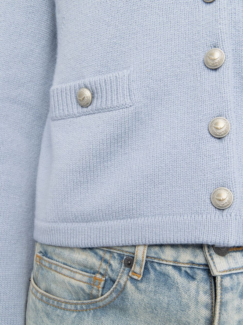 wide-sleeve cashmere cardigan - 5