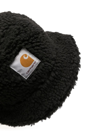 Carhartt logo-patch fleece bucket hat outlook