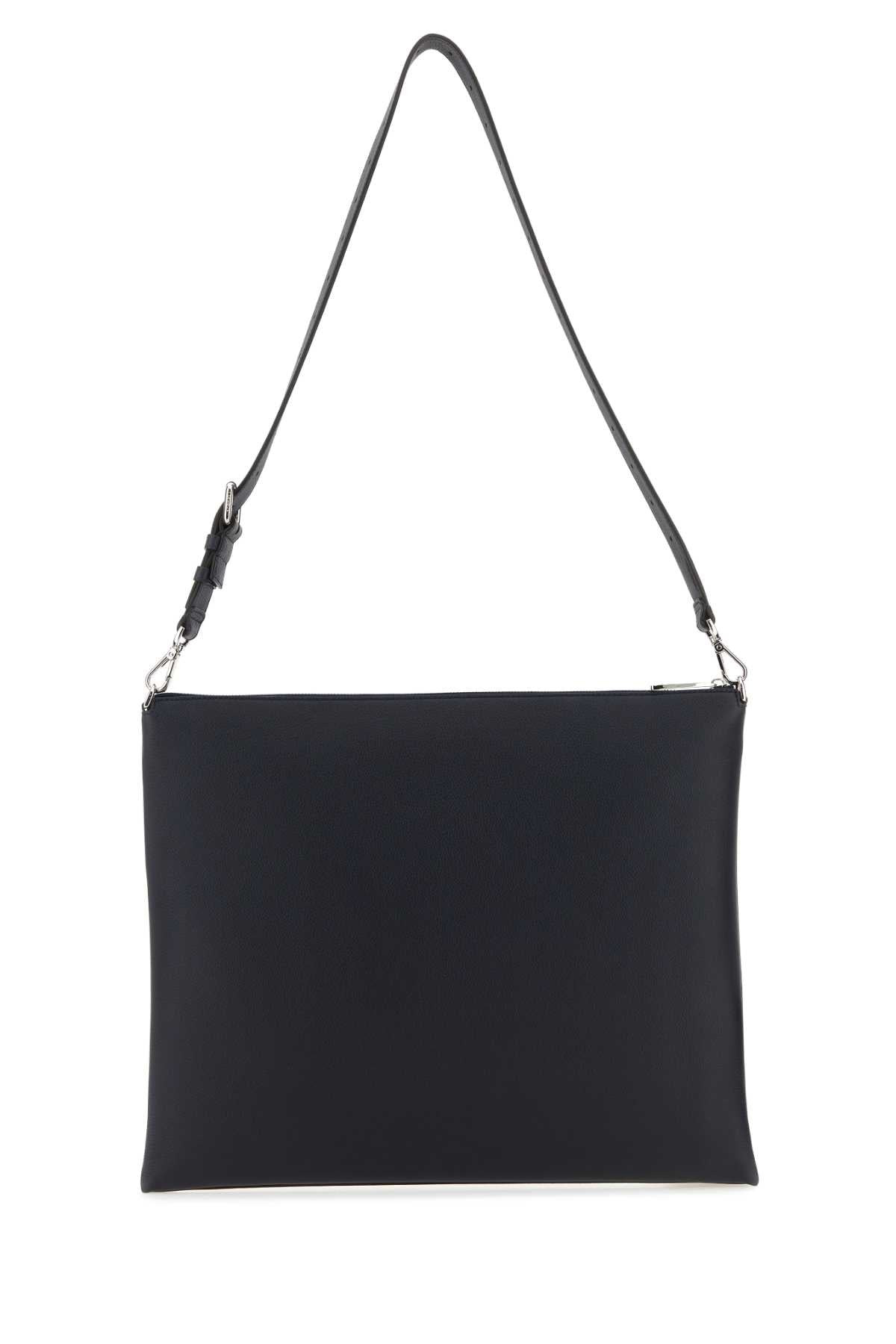 Fendi Men Midnight Blue Leather Fendi After Fendi Roma Shoulder Bag - 3