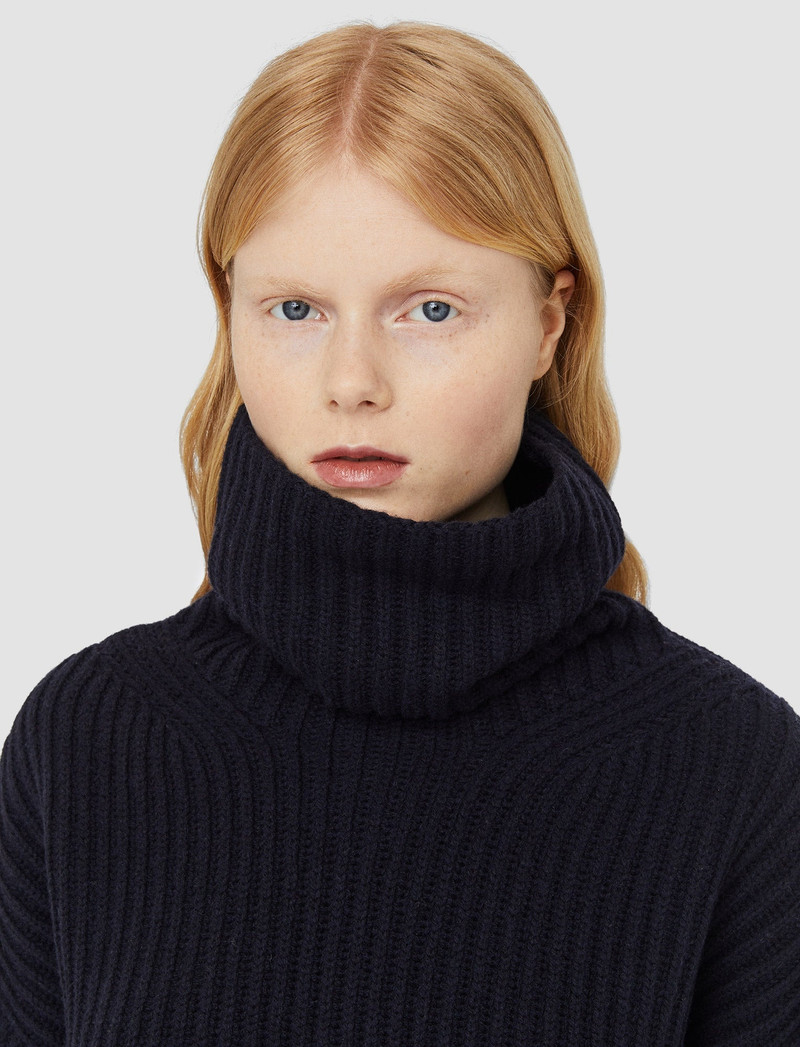 Cardigan Stitch High Neck Jumper 7