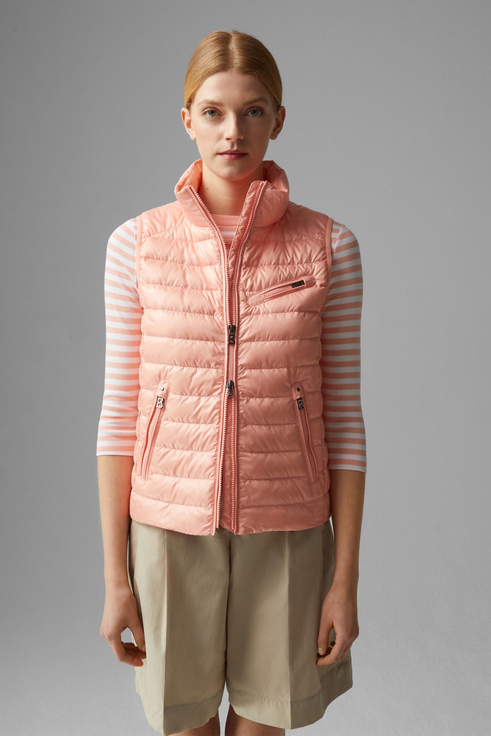 Florisa lightweight down vest in Pink - 2