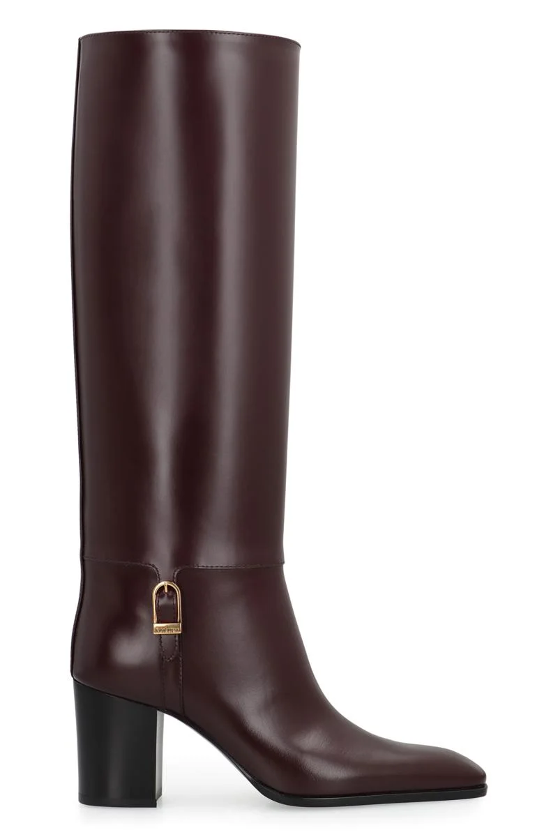 Saint Laurent Leather Smooth Boots Julia - 1