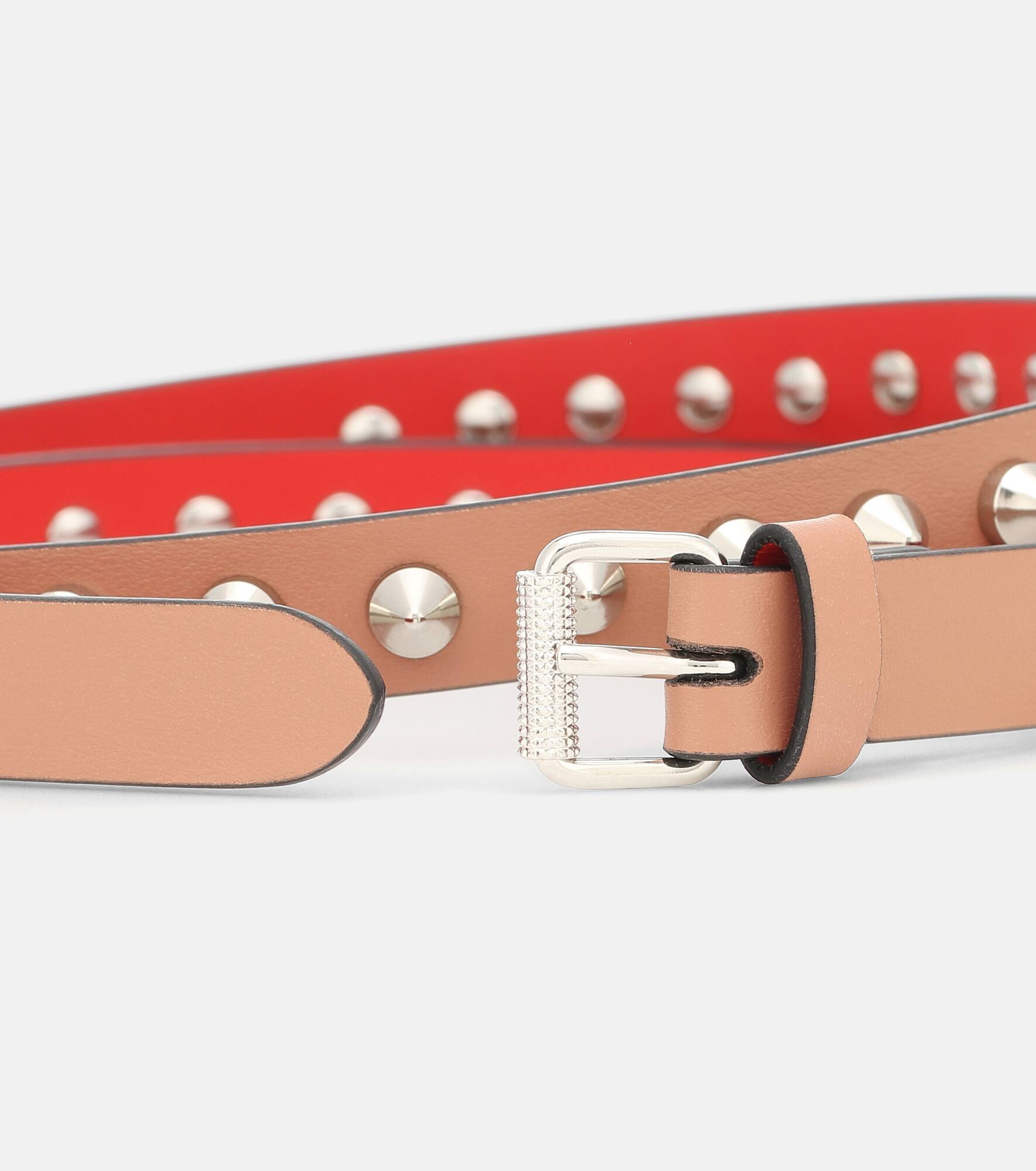Loubispikes leather belt - 3