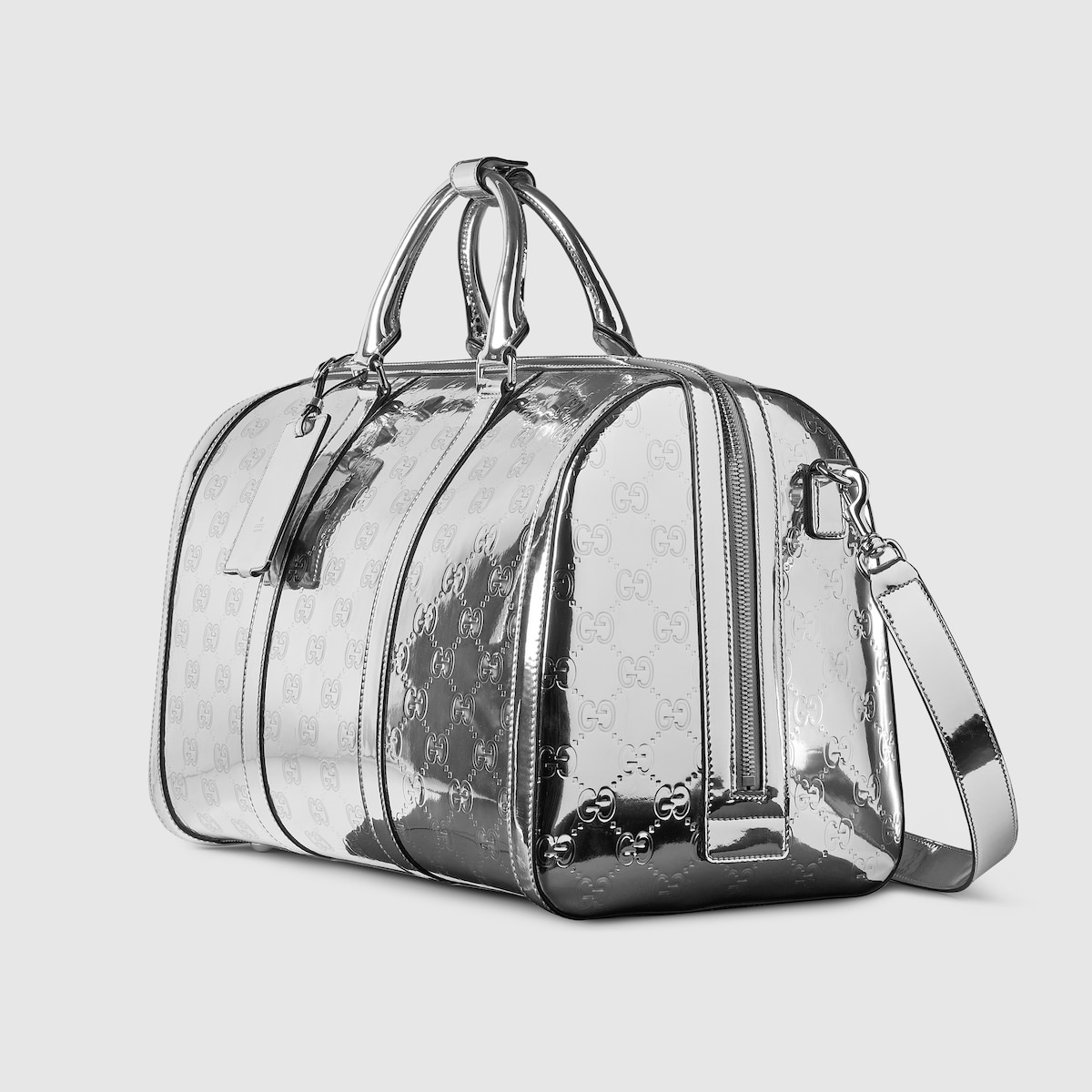 Medium embossed GG duffle bag - 2