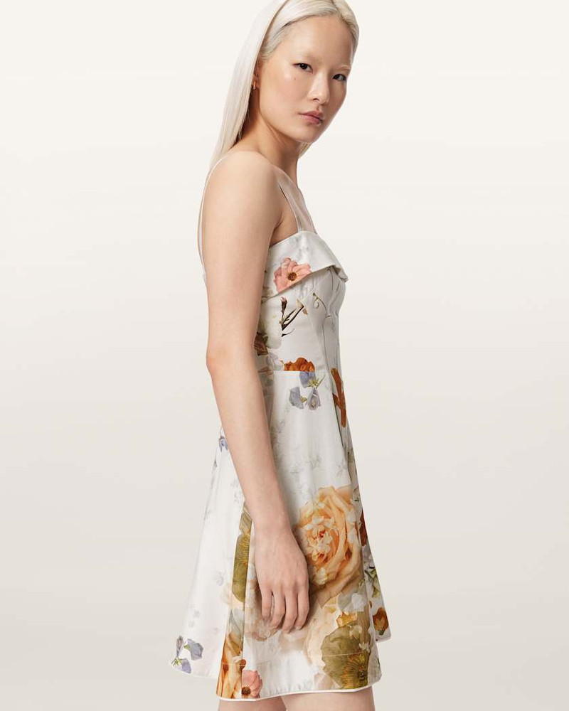 CHAR FLORAL LINEN BLEND MINI DRESS 3