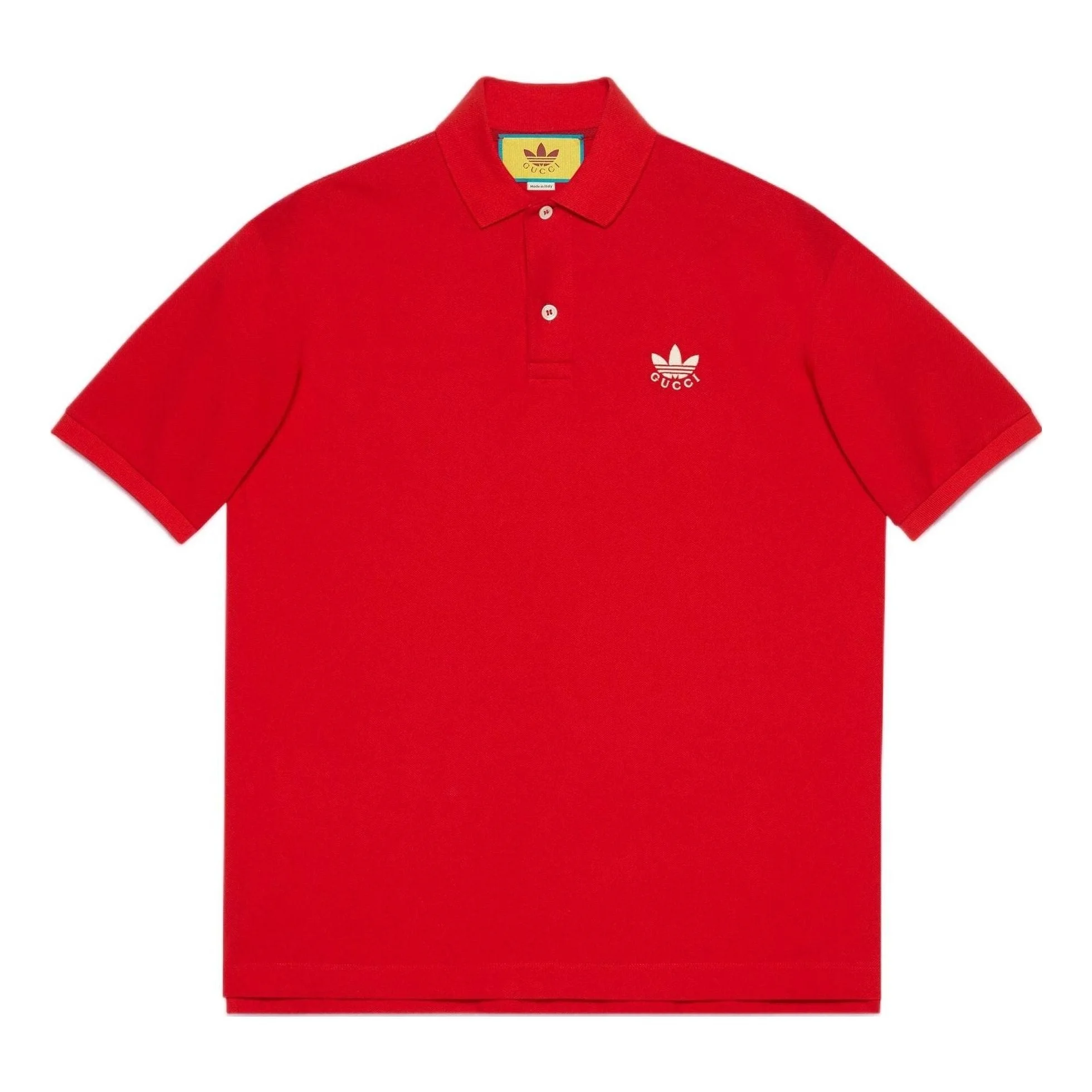 Gucci x adidas Cotton Piquet Polo 'Red' 700497-XJEL0-6290 - 1