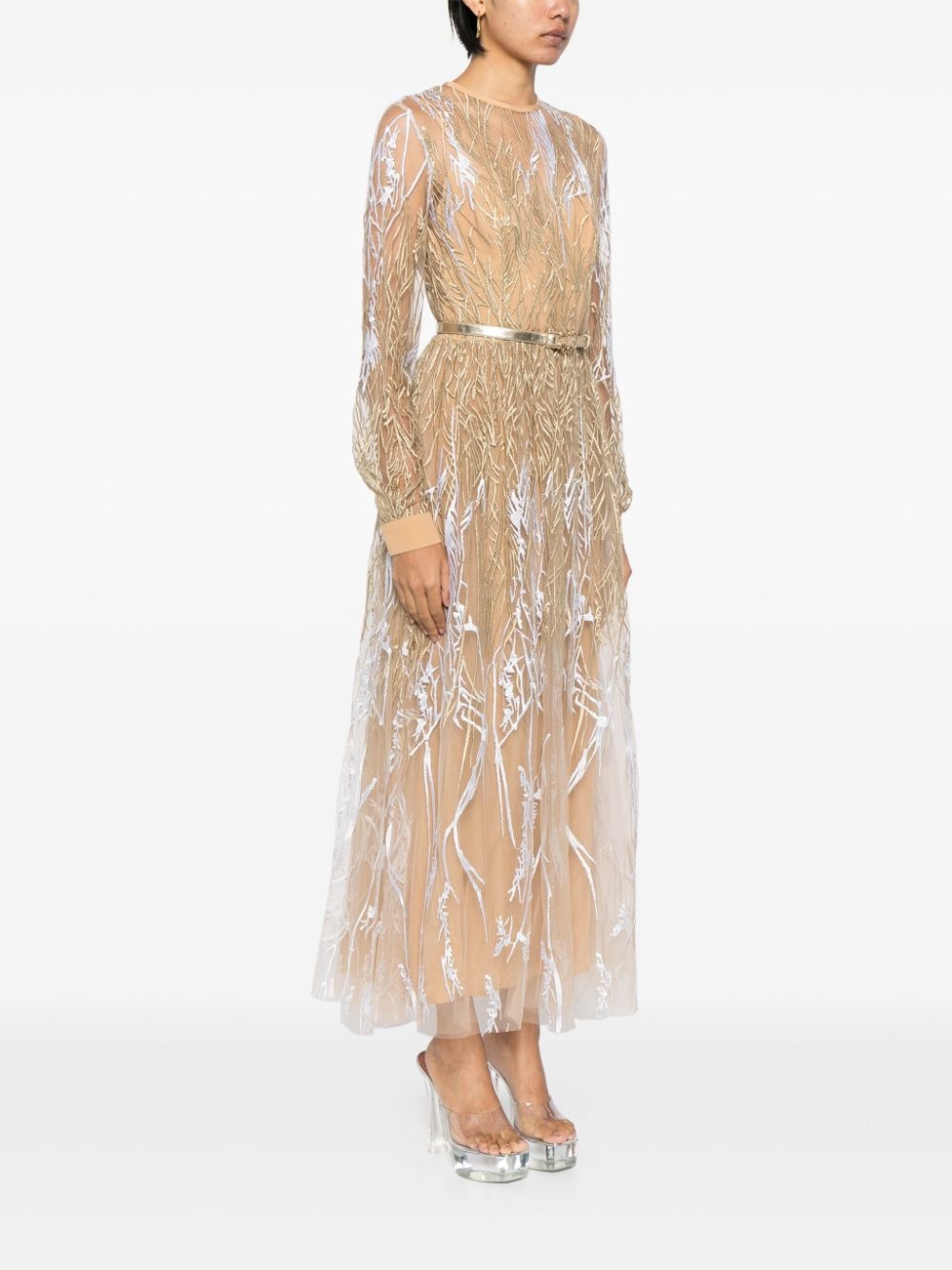 Arboreal midi gown - 3