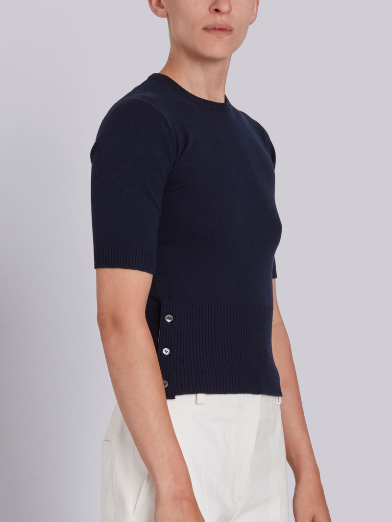 Thom Browne Cashmere Stripe Detail Sweater outlook