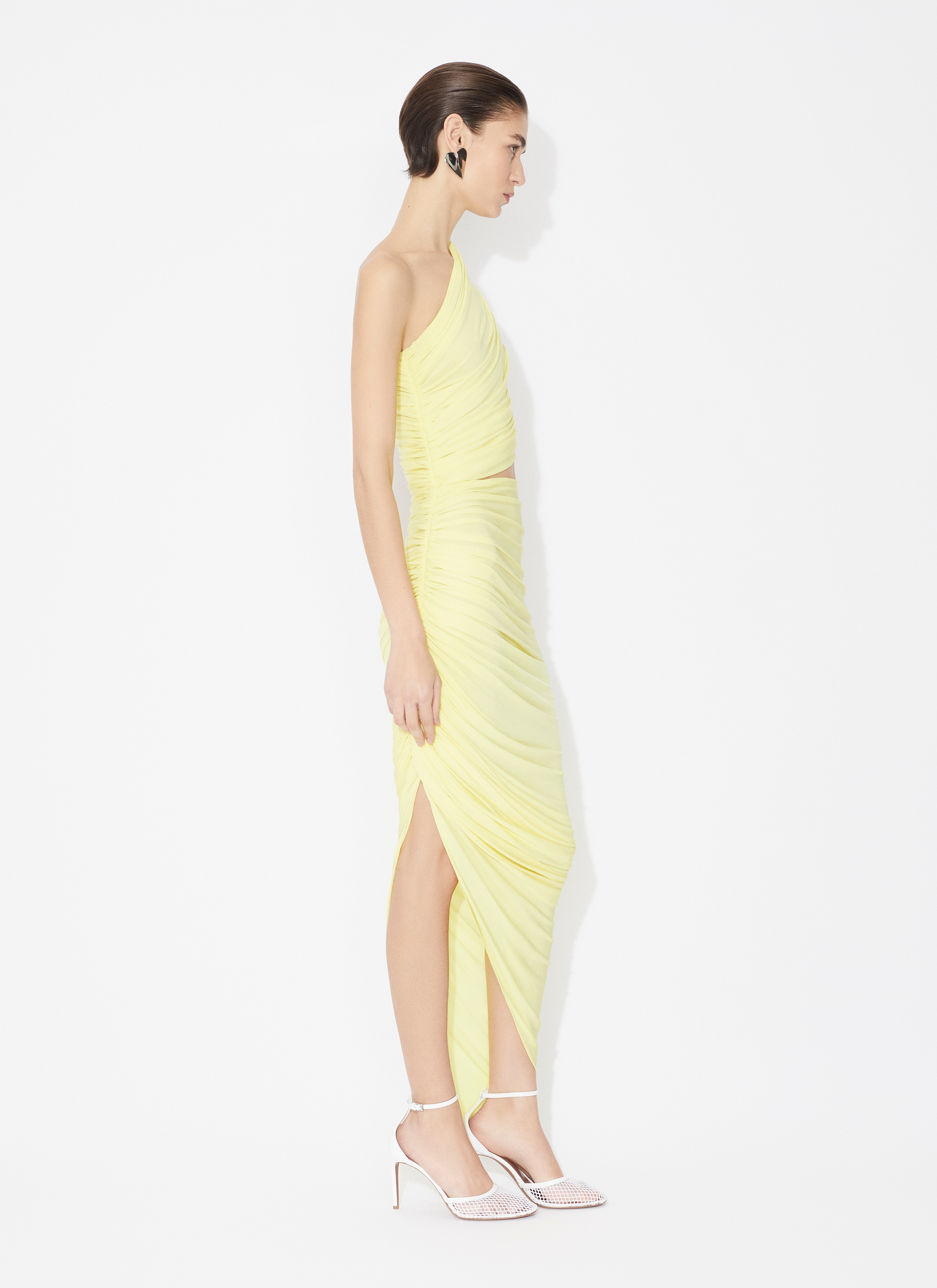ASYMMETRICAL SECOND SKIN CUT-OUT DRESS - 4