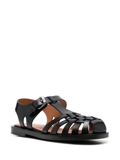 Marni caged leather sandals outlook