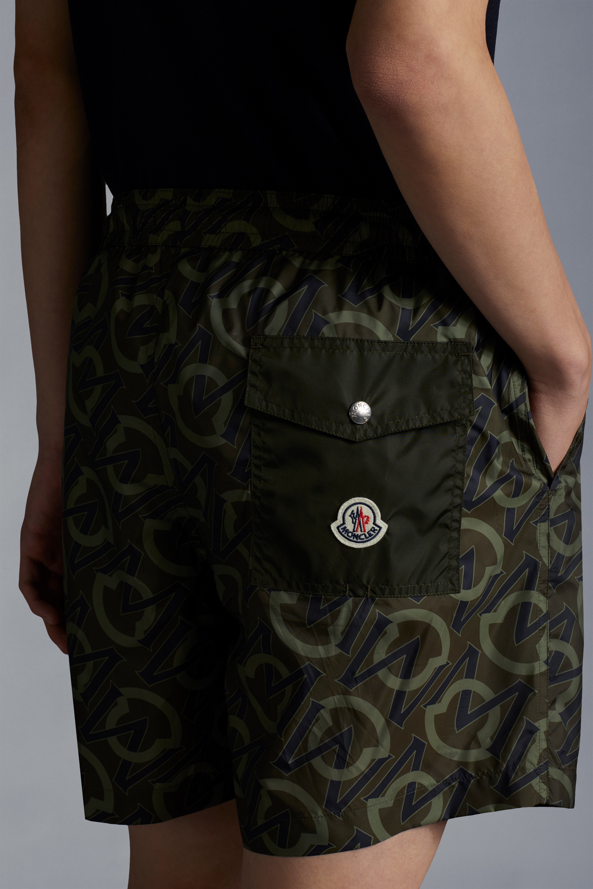 Monogram Print Swim Shorts - 4
