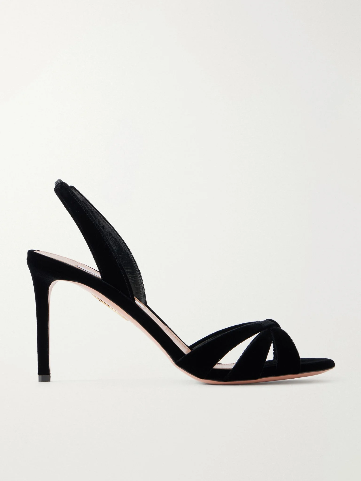 Tati 85 velvet sandals Black - 1