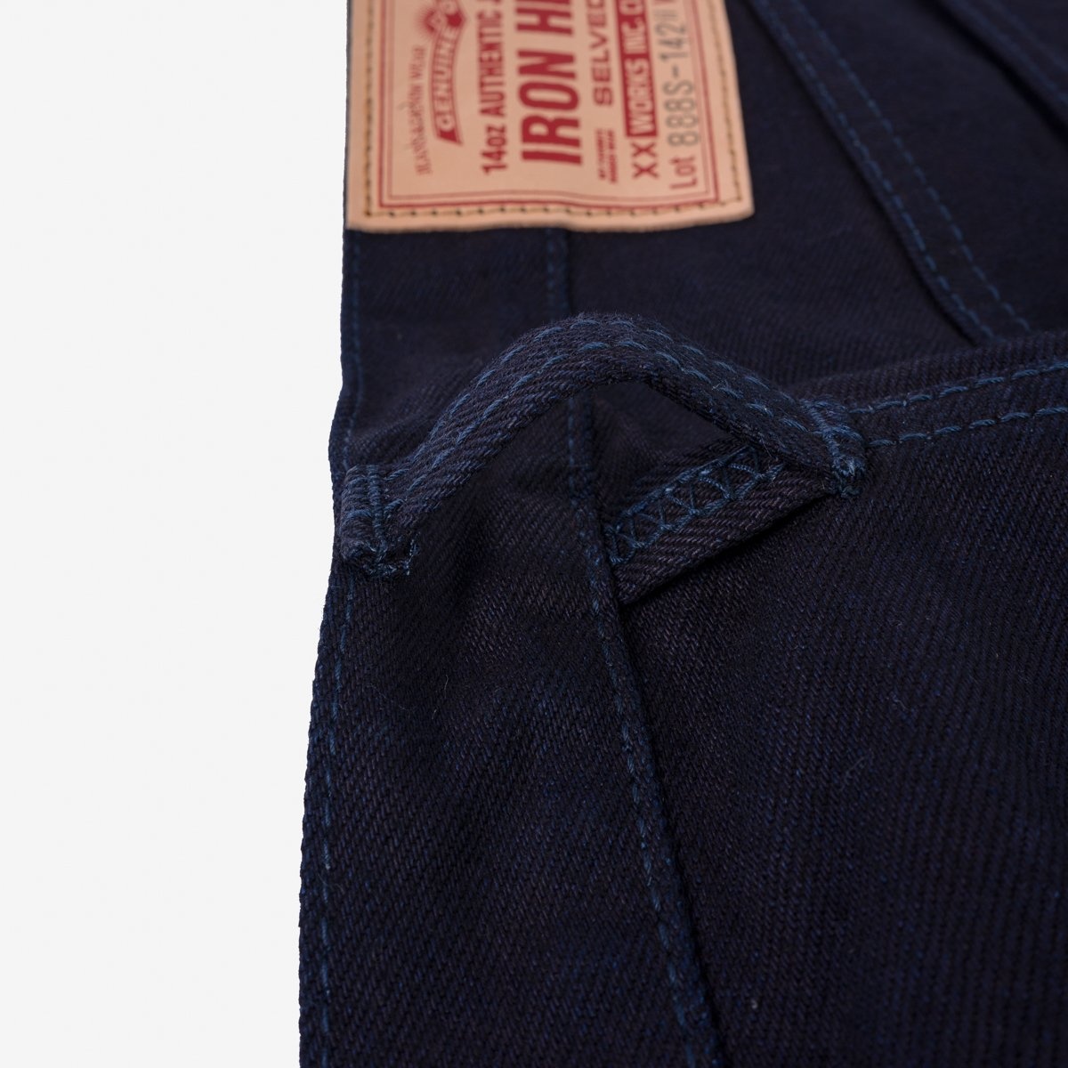 IH-888S-14ii 14oz Selvedge Denim Mid/High Rise Tapered Cut Jeans - Indigo/Indigo - 9