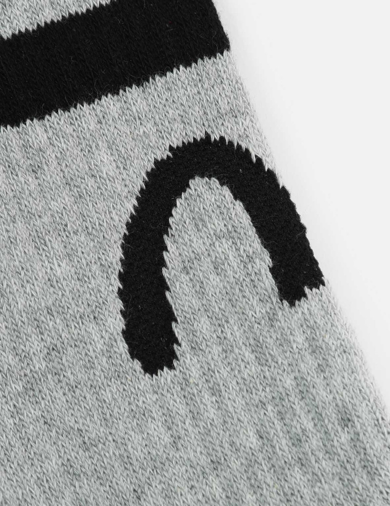 THREE-PACK SEAGULL AND LOGO JACQUARD LONG SOCKS 10