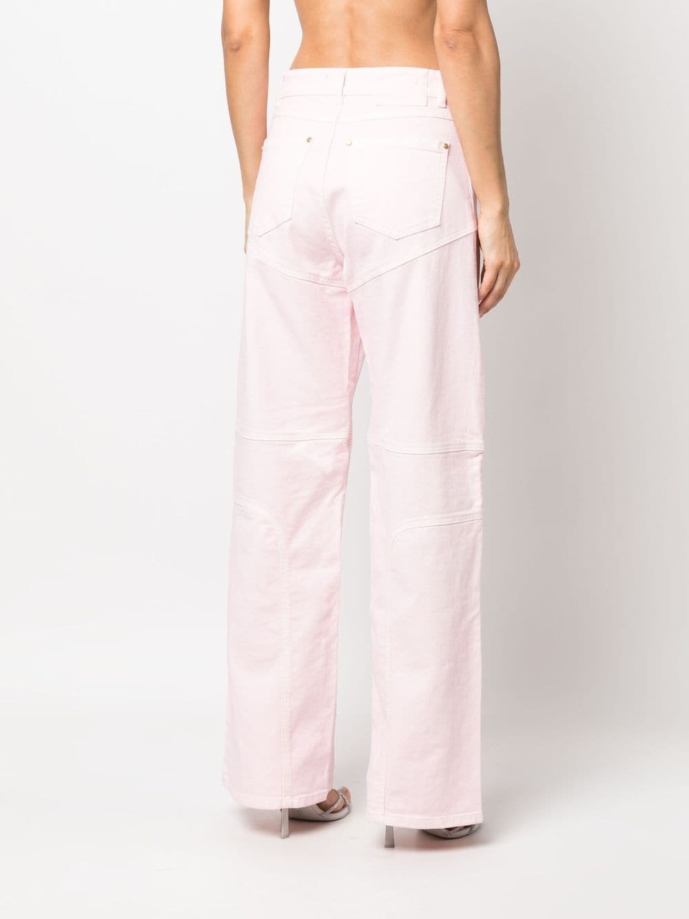 mid-rise wide-leg jeans - 4