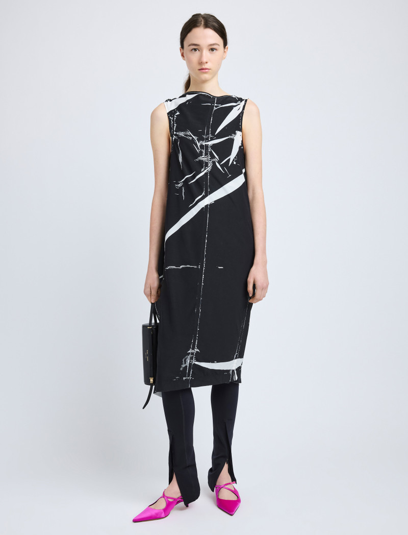 Ondine Dress in Garment Printed Silk Viscose 2