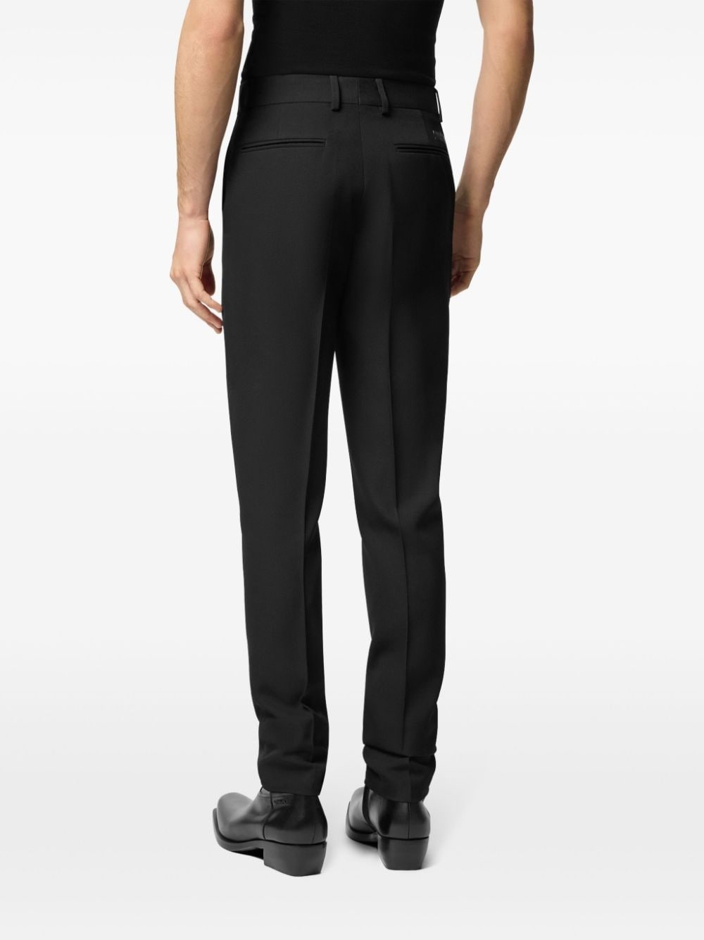 logo-appliqué trousers - 4