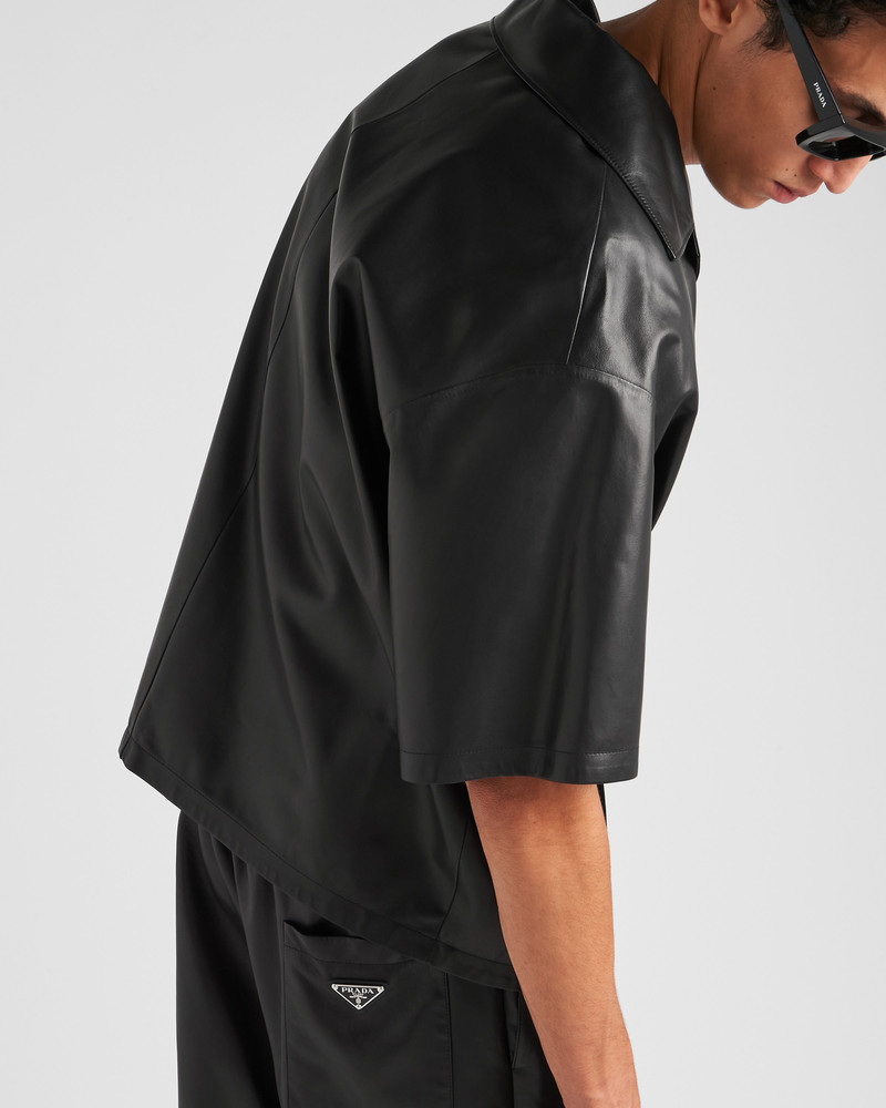 Nappa leather Bermudas 4