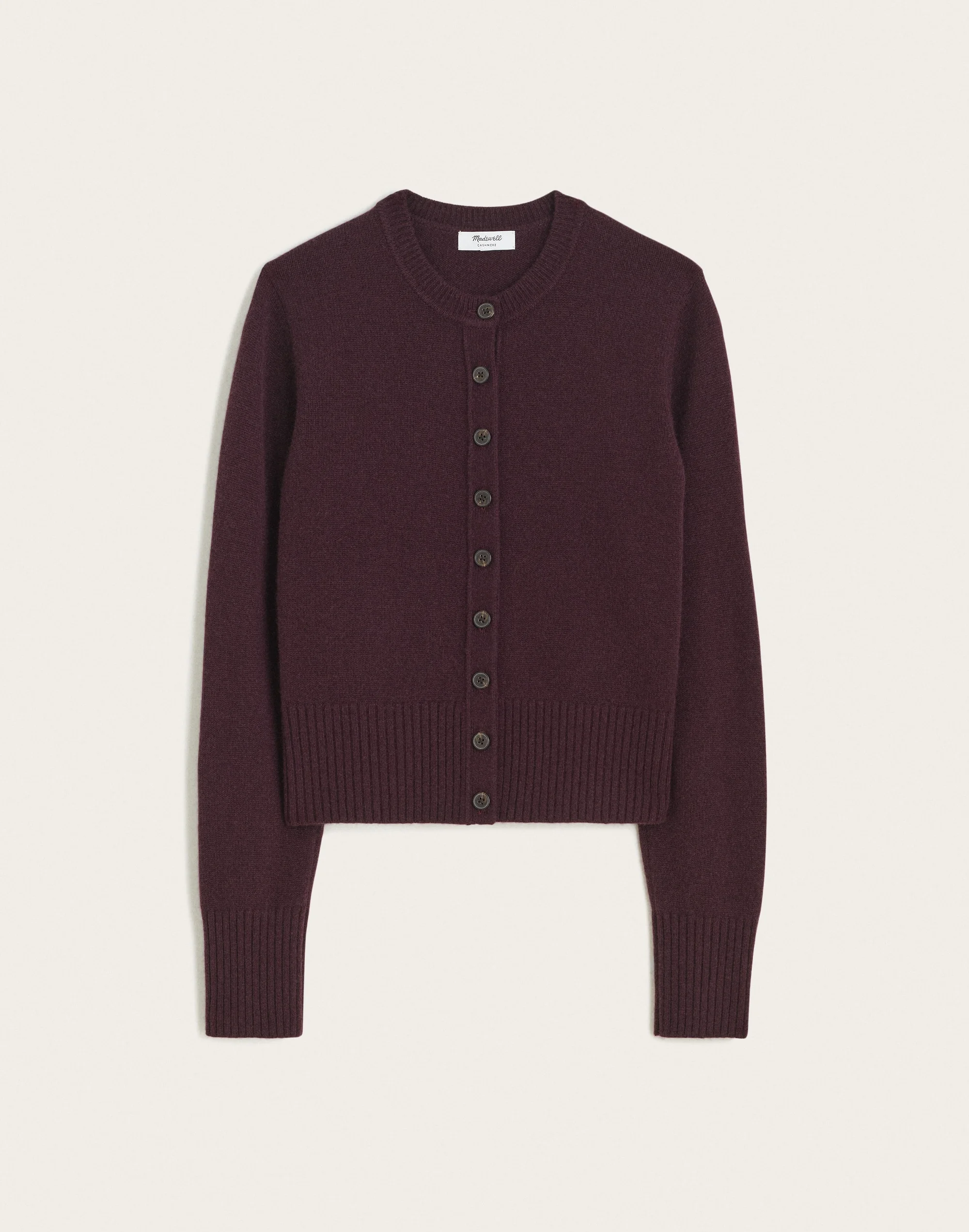 Crewneck Cardigan in 100% Cashmere - 1