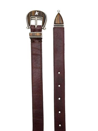 Golden Goose buckle-fastening leather belt outlook