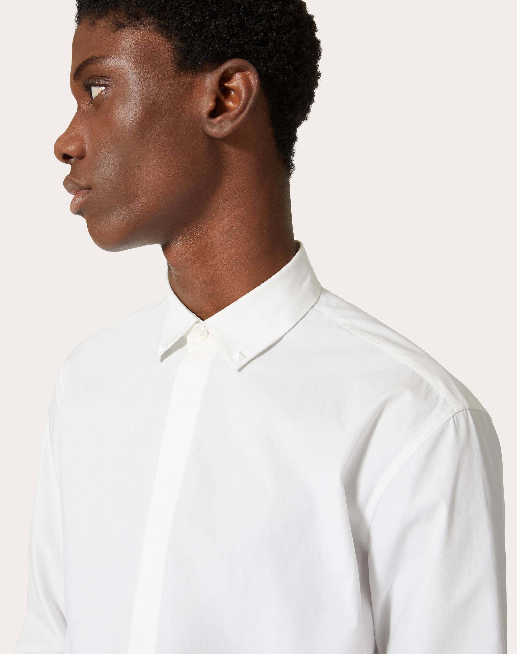 COTTON SHIRT WITH ROCKSTUD UNTITLED STUDS - 5