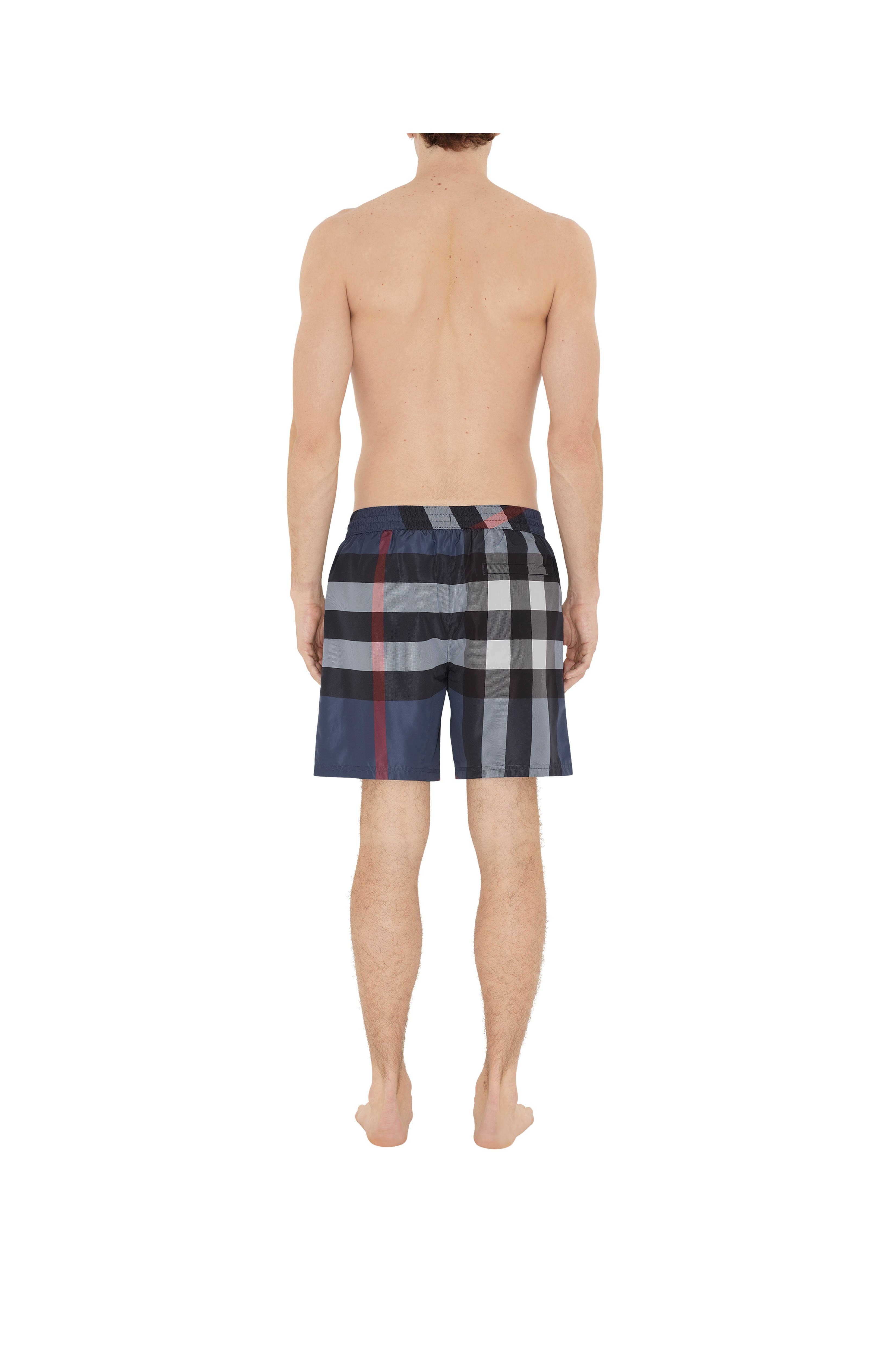 burberry Check Swim Shorts in Carbon Blue at Nordstrom - 4