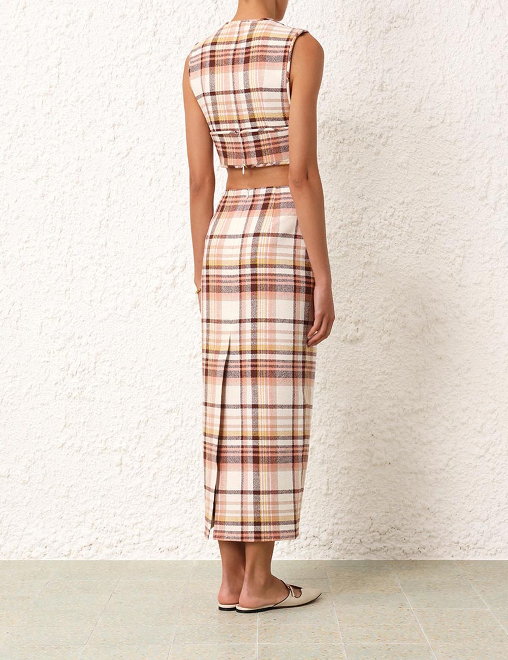 MATCHMAKER CHECK PENCIL SKIRT - 4