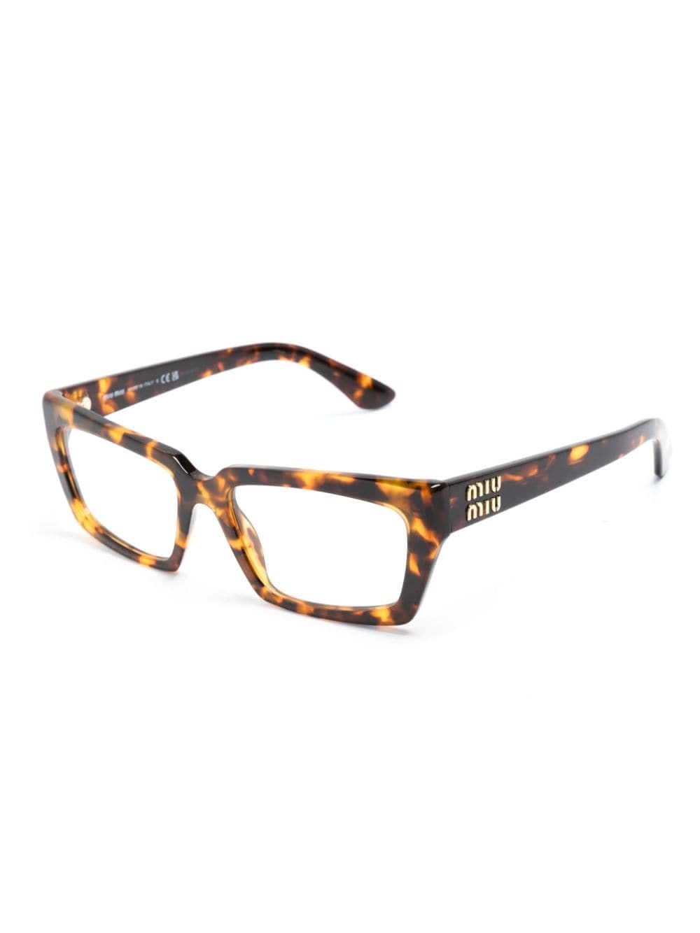 tortoiseshell rectangle-frame sunglasses - 2