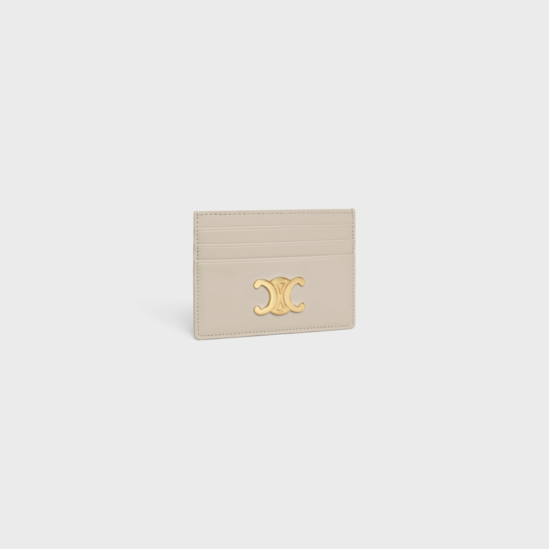 CELINE TRIOMPHE CARD HOLDER in Shiny calfskin outlook