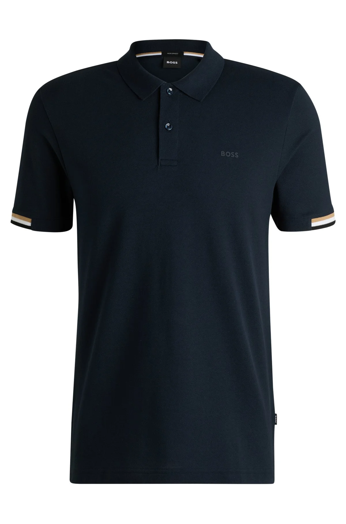 REGULAR-FIT POLO SHIRT WITH RUBBERIZED LOGO - 1