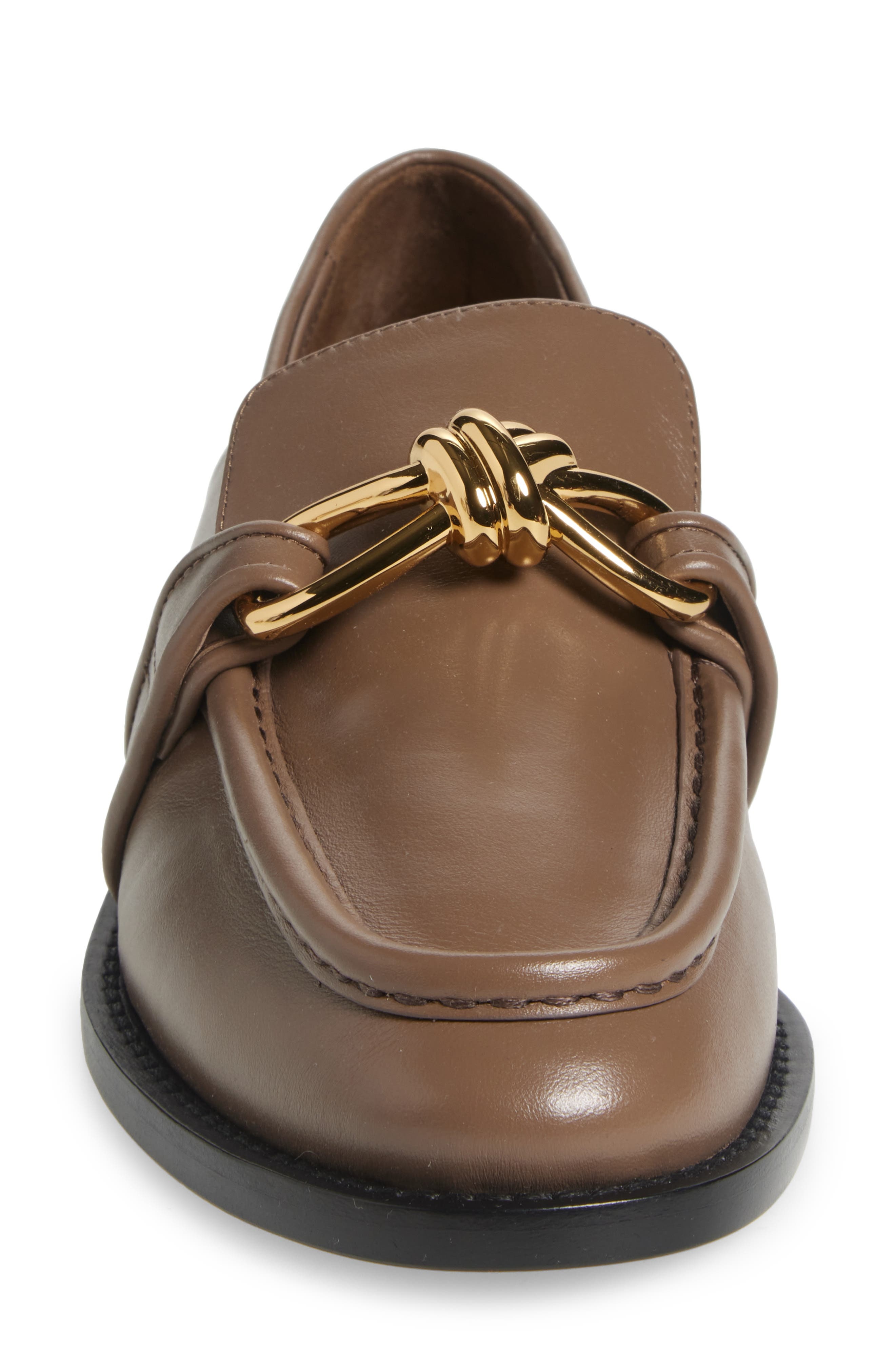 Bottega Veneta Astaire Knot Bit Loafer in 2354 Pinecone at Nordstrom - 4