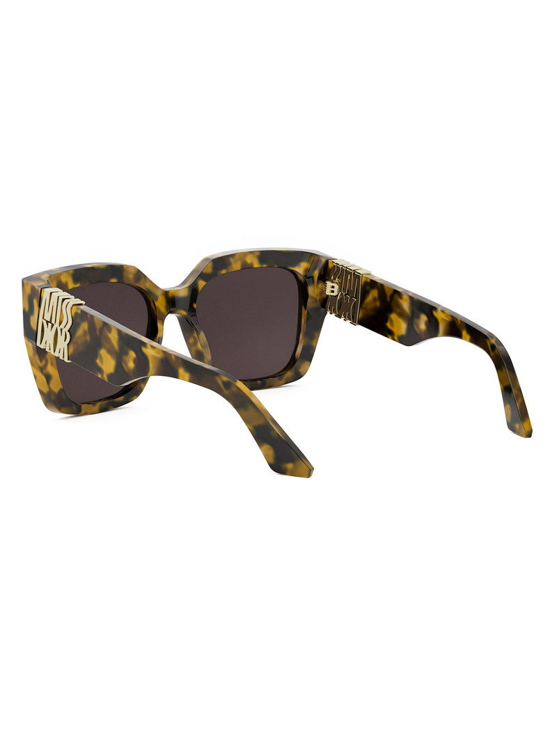 Women's MissDior S2I Square Sunglasses - Brown Blonde Havana 4