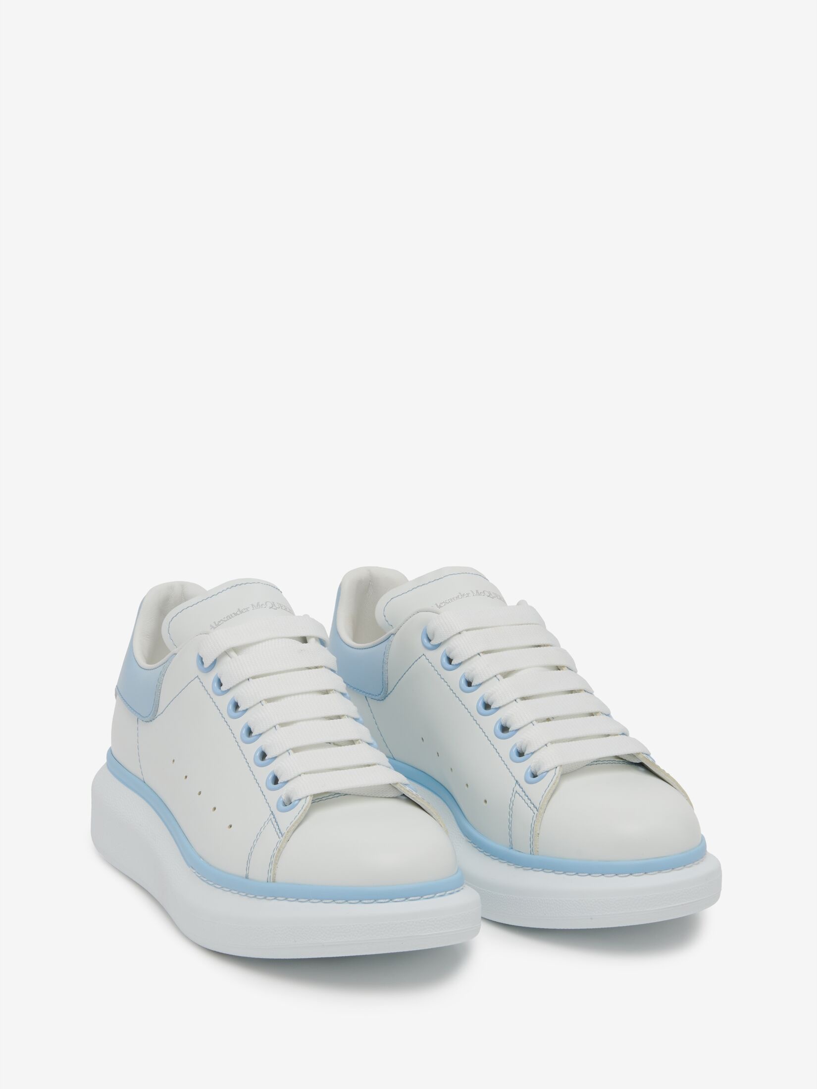 Women's Oversized Sneaker in White/powder Blue - 2