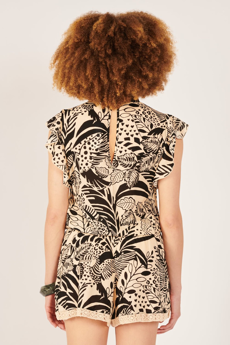 Short Jumpsuit Sasha - Black Toucan 5