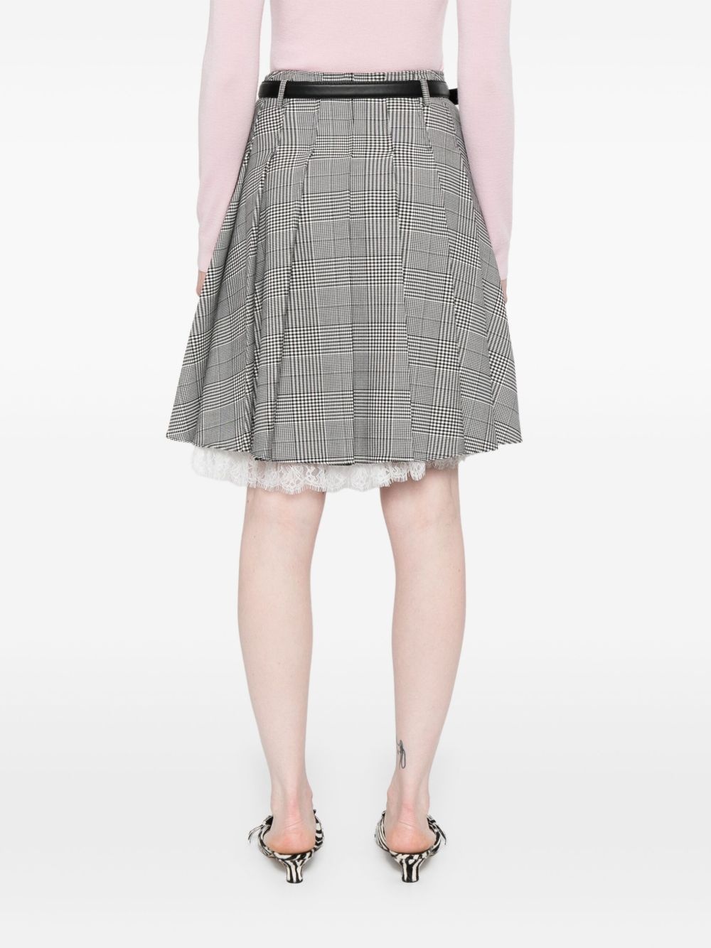 Prince of Wales-check skirt - 4