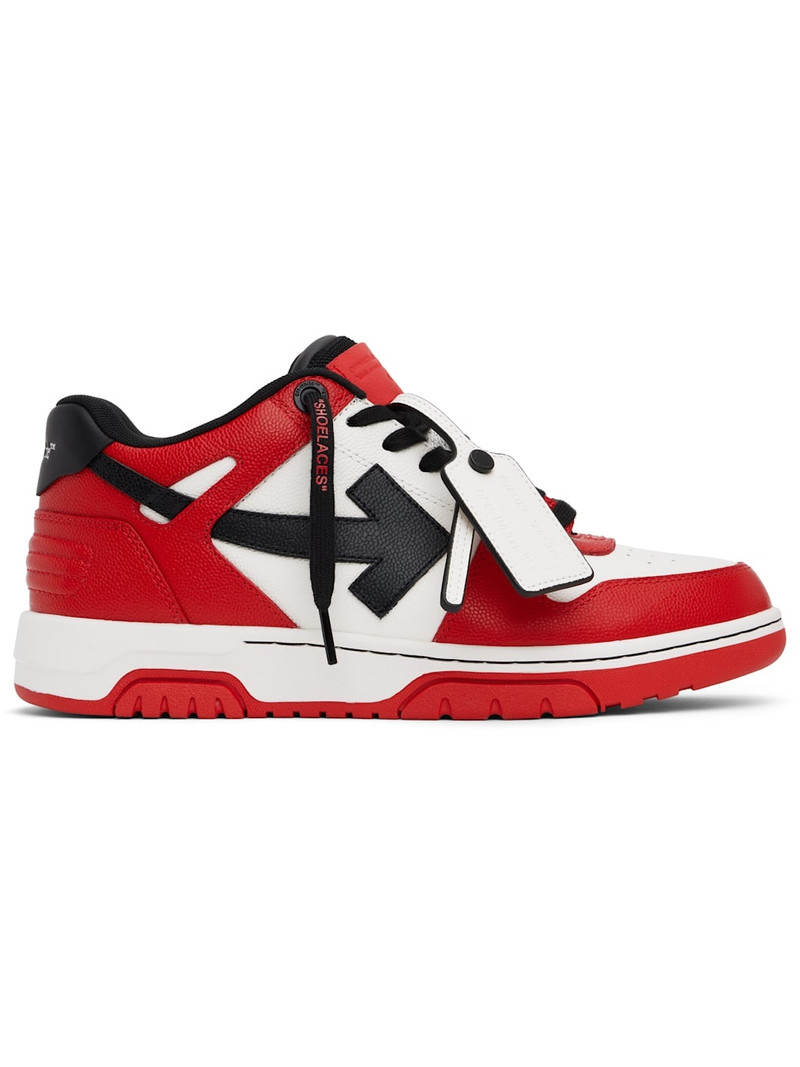 Red & Black Out Of Office Sneakers - 1