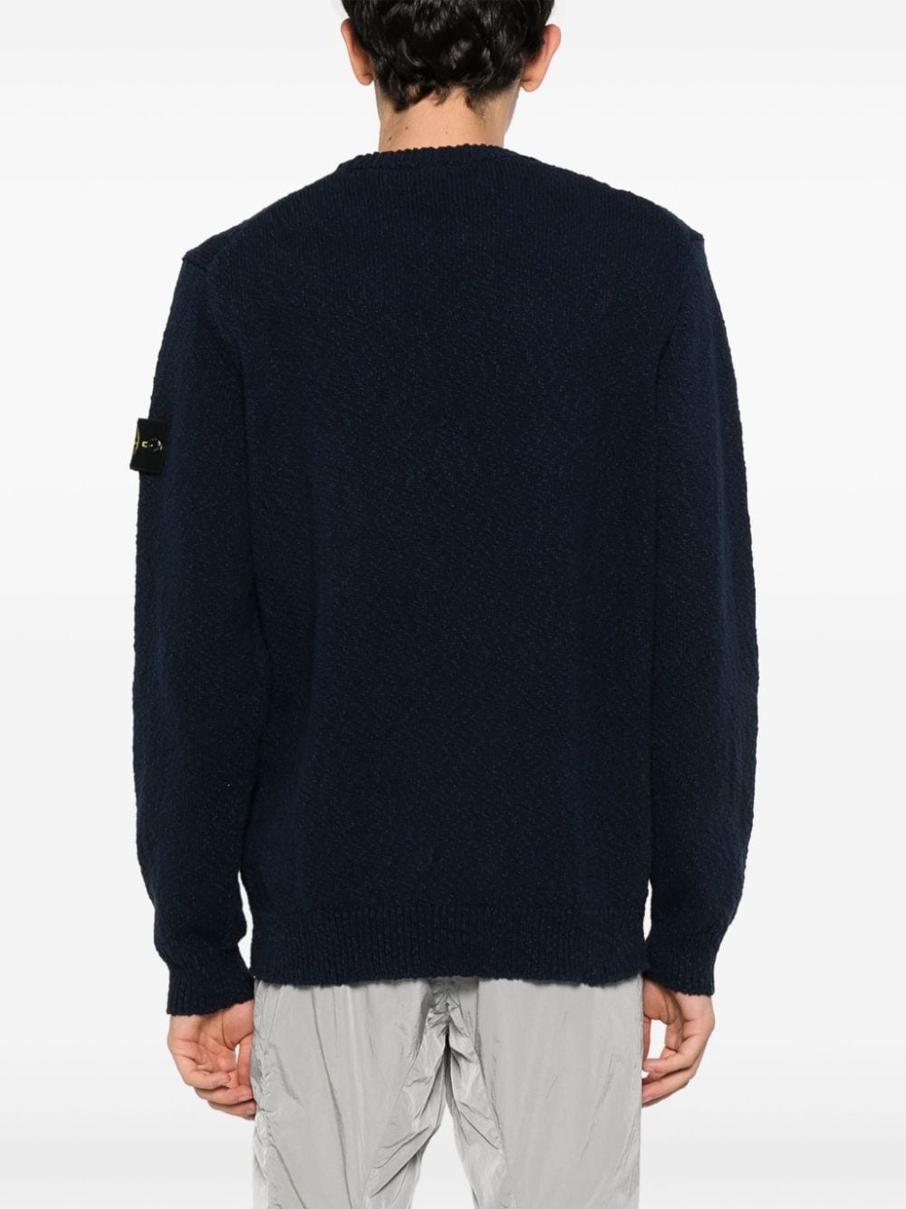 Compass-badge knitted jumper - 4