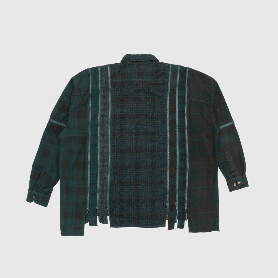 REBUILD BY NEEDLES 7 CUTS ZIPPED WIDE SHIRT - 16