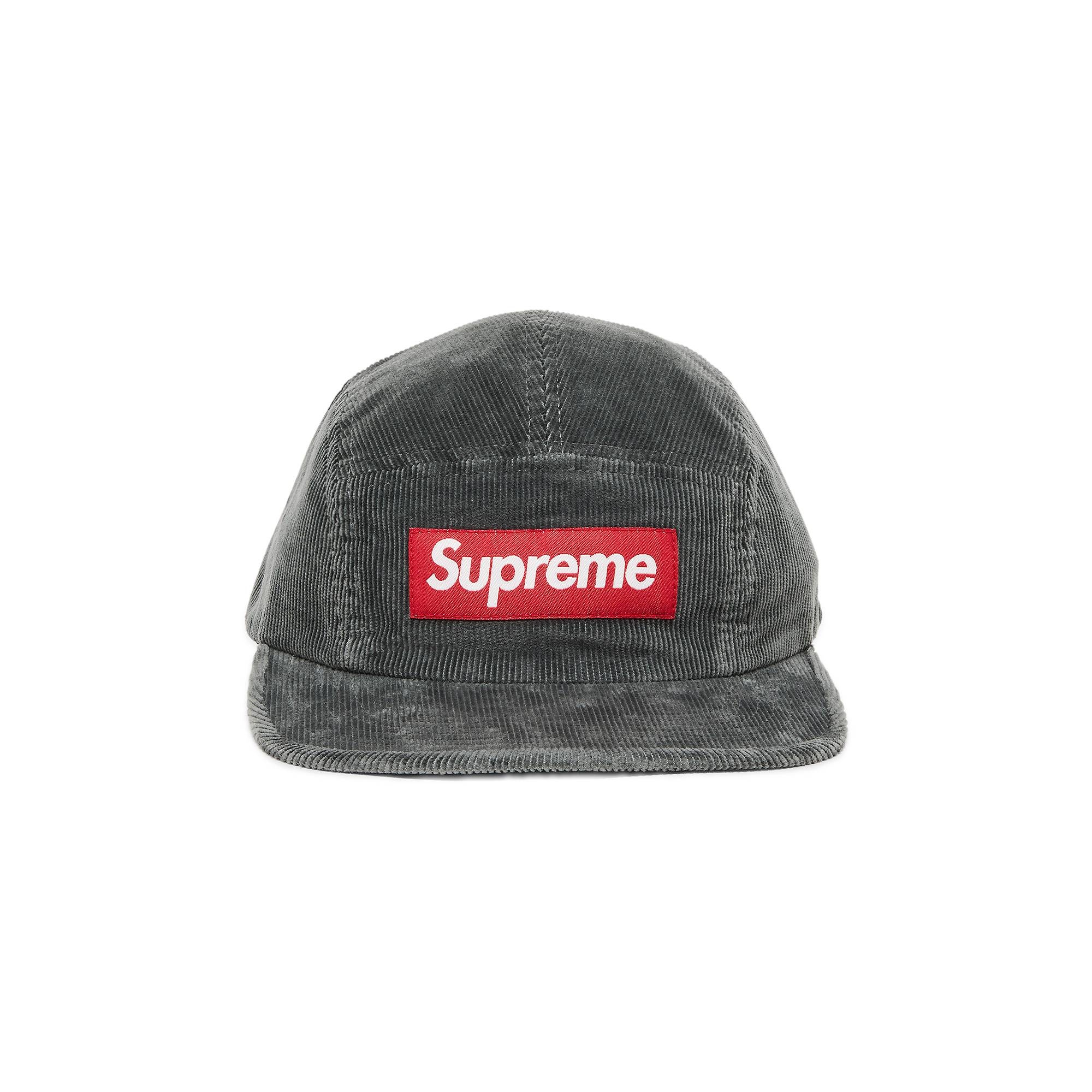 Supreme Corduroy Camp Cap 'Grey' - 1