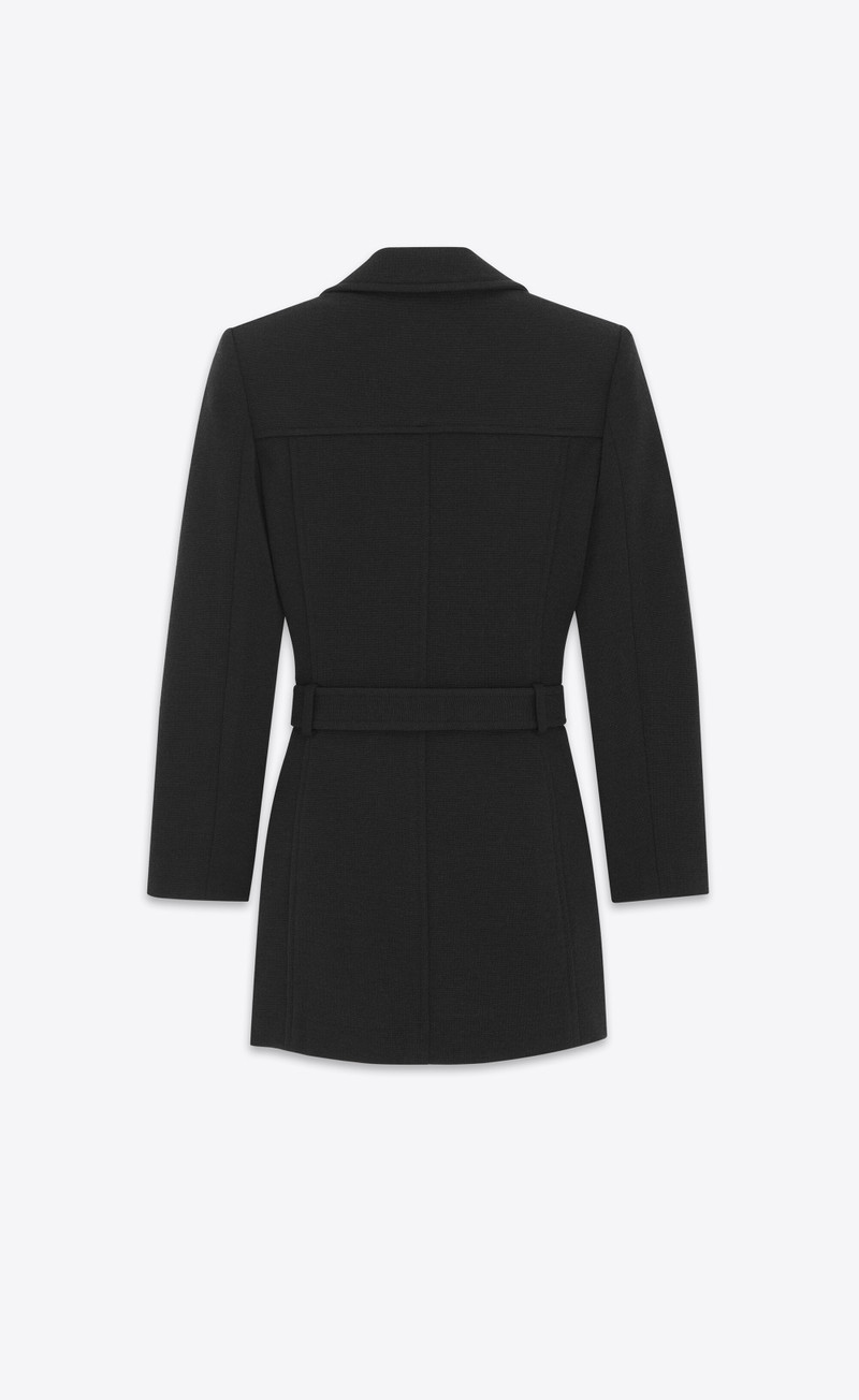 SAINT LAURENT saharienne jacket in wool jersey outlook