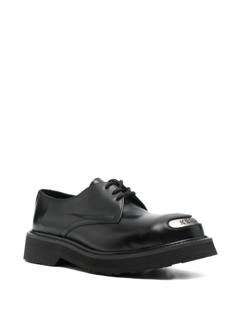 leather lace-up shoes - 2