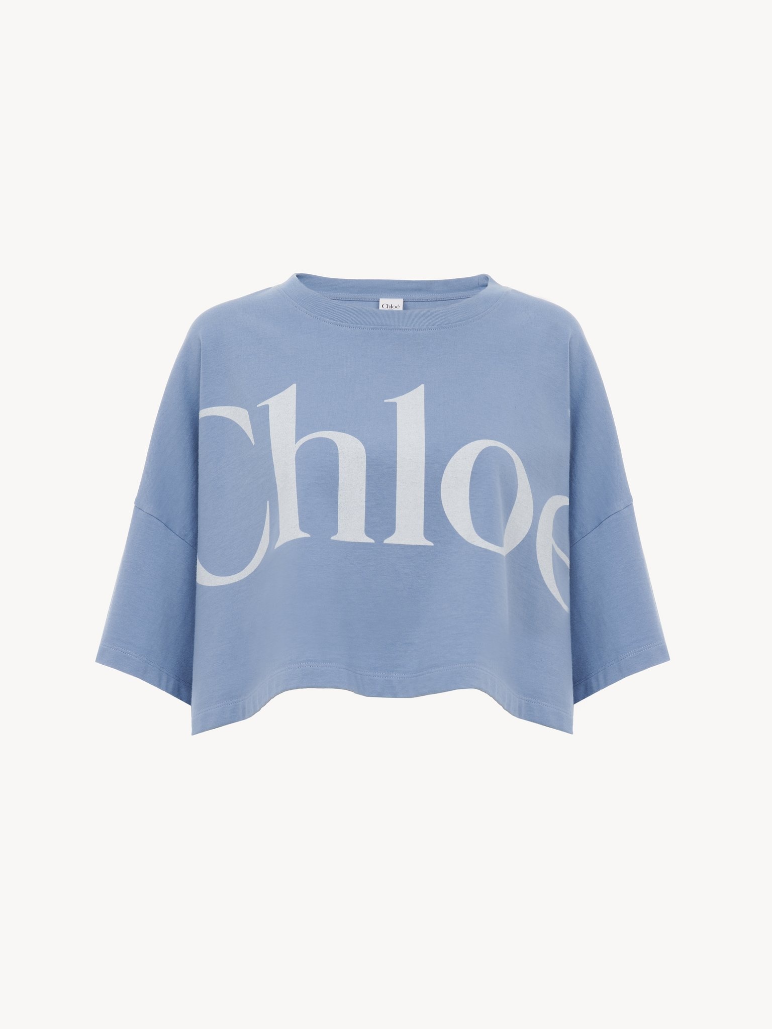 CROPPED BOXY LOGO T-SHIRT IN COTTON JERSEY - 2
