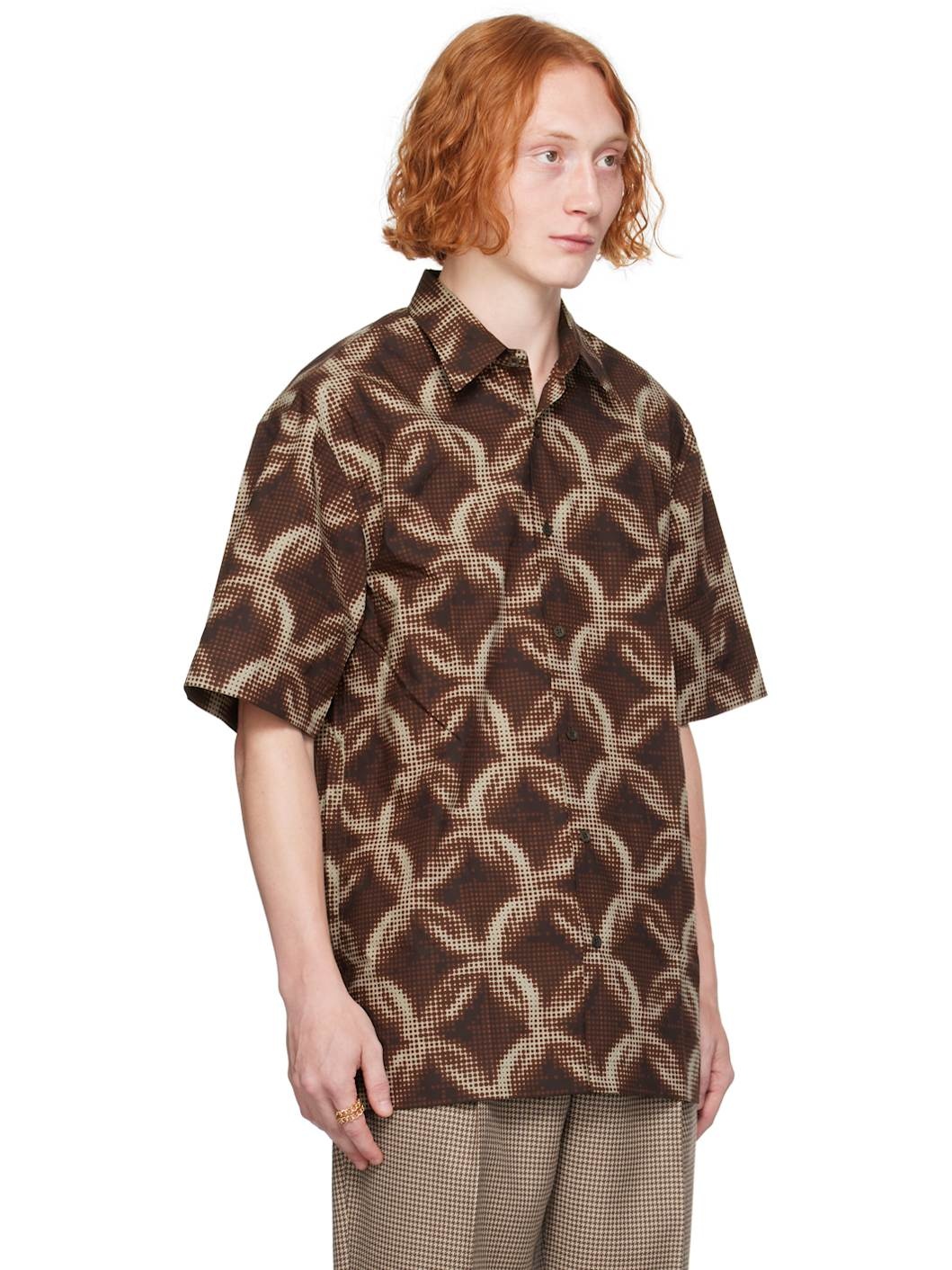Brown Graphic Shirt - 2