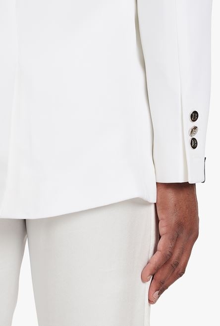 White crepe blazer - 6