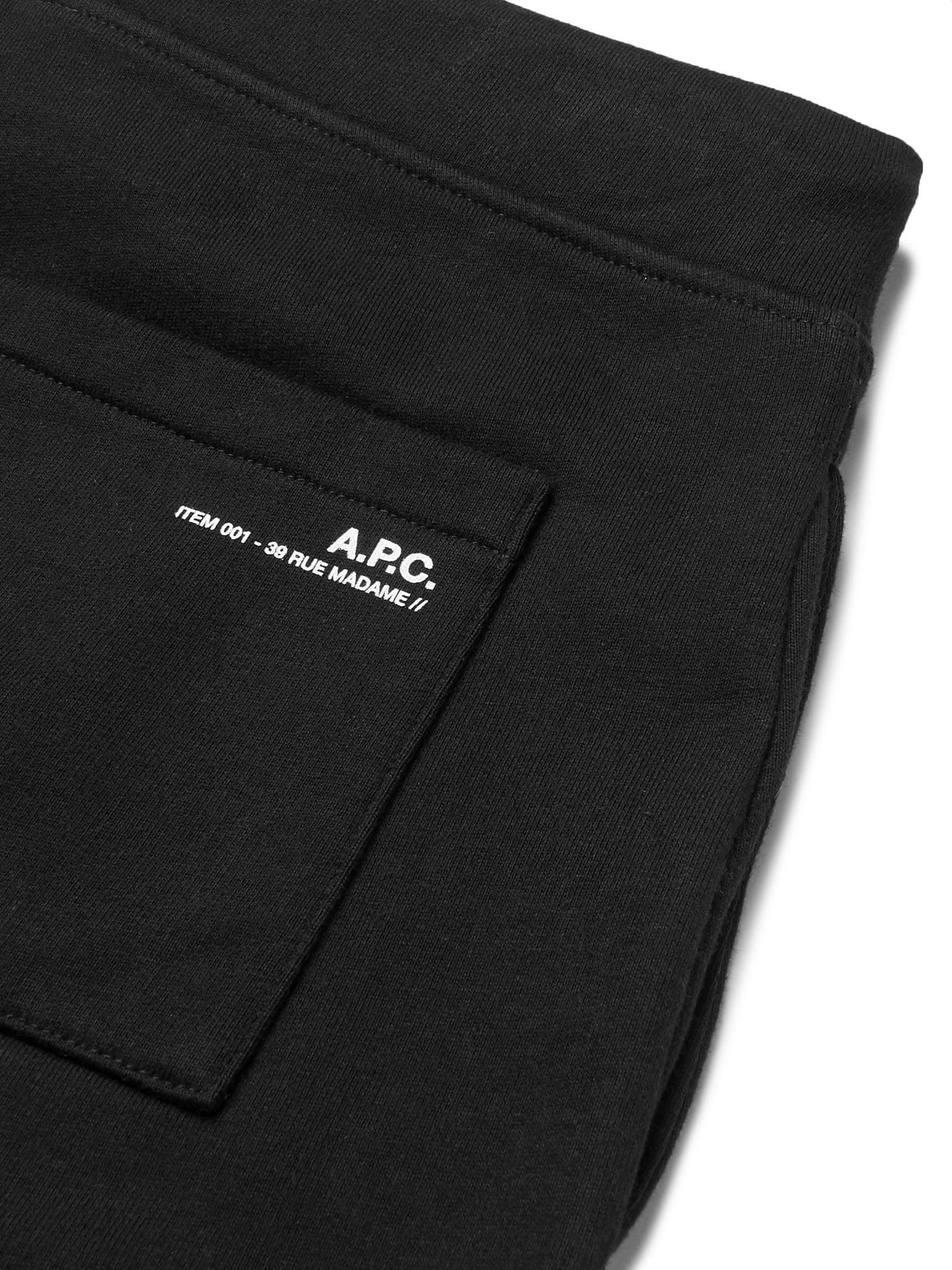 Molleton Tapered Fleece-Back Cotton-Jersey Sweatpants - 5