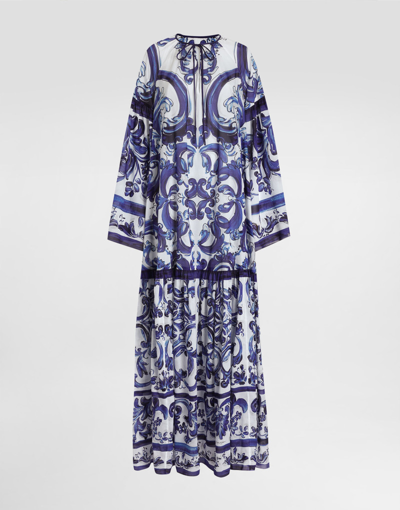 Majolica-print cotton dress 1