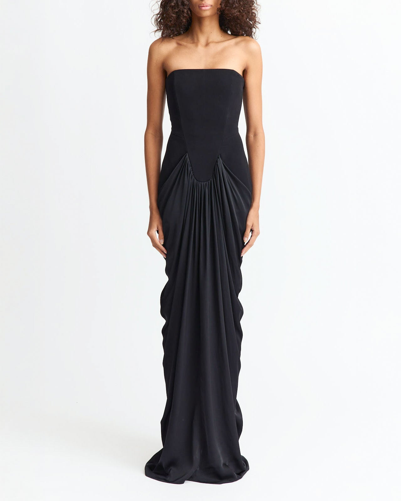 RES GOWN IN SATIN BACK CREPE - 2