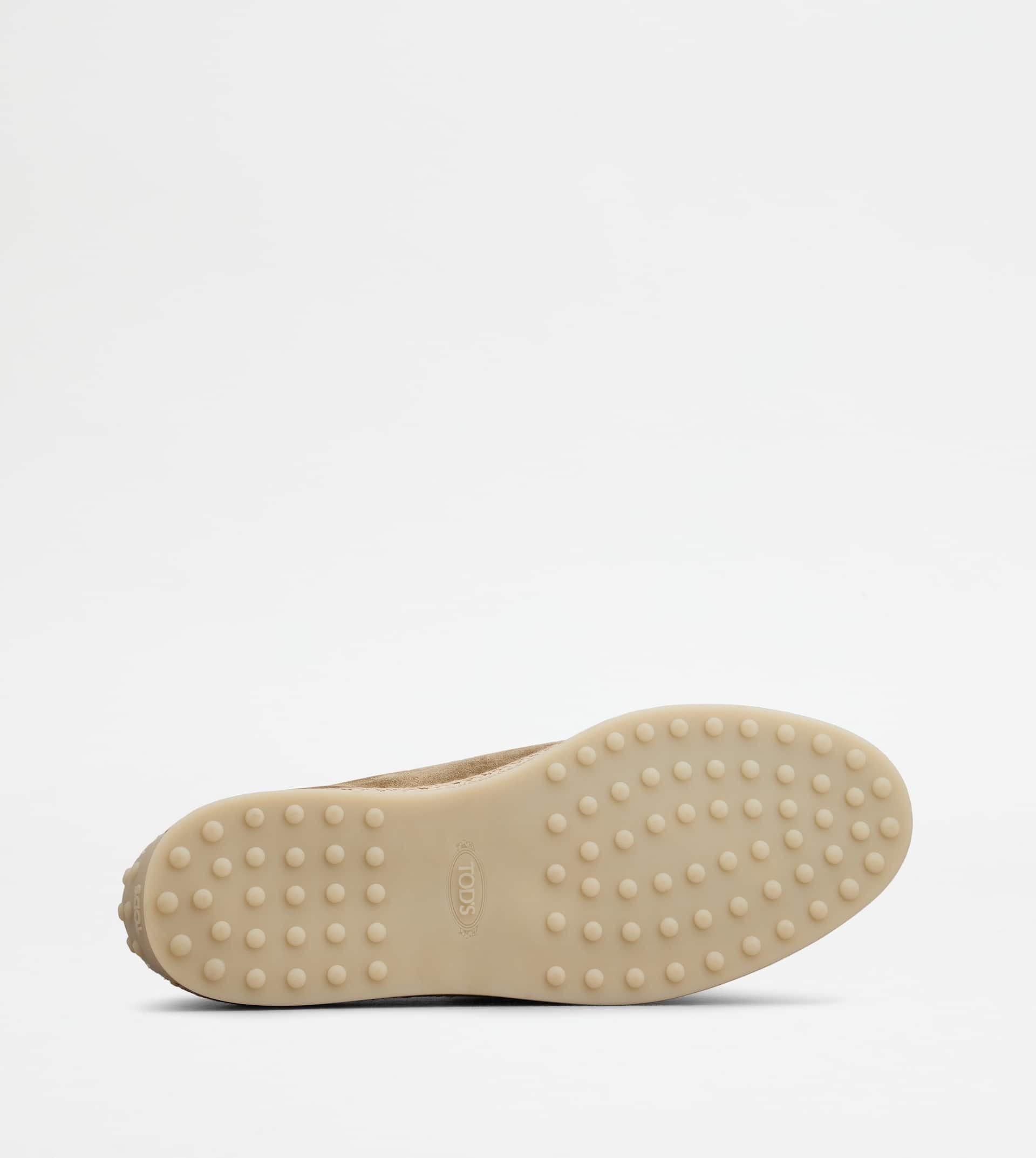 SLIPPER LOAFERS IN SUEDE - BEIGE - 4